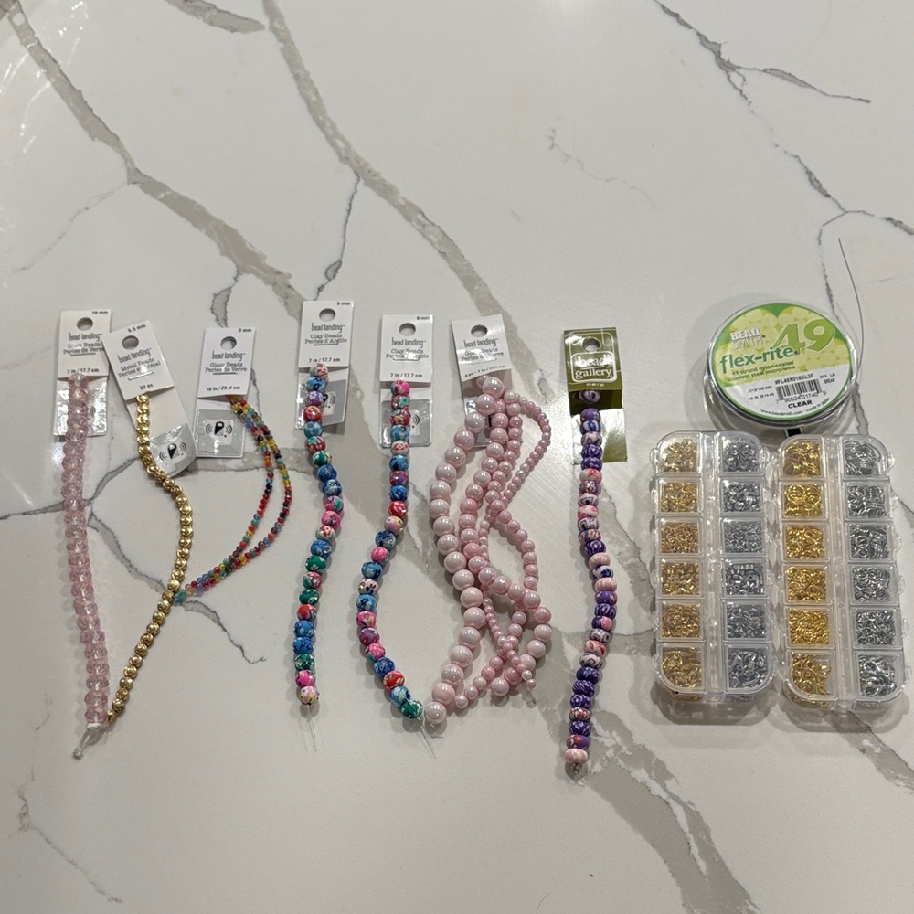 Colorful Bead and Jewelry Making Set